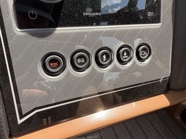 Slide: The Image of Control panel of Avalon Catalina Quad Lounger 2026 with various switches. - 12