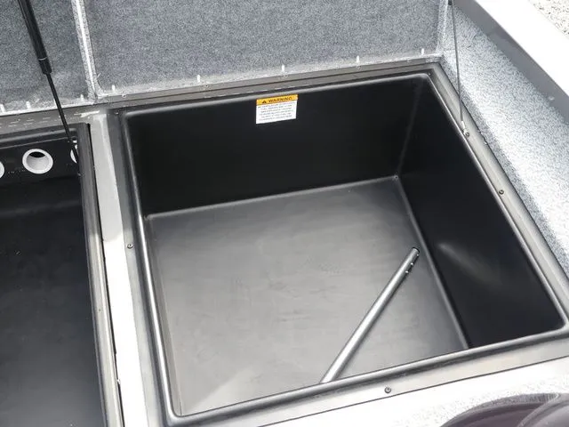 Slide: The Image of Interior view of G3 Sportsman 1710 boat storage compartment, 2026 model. - 24