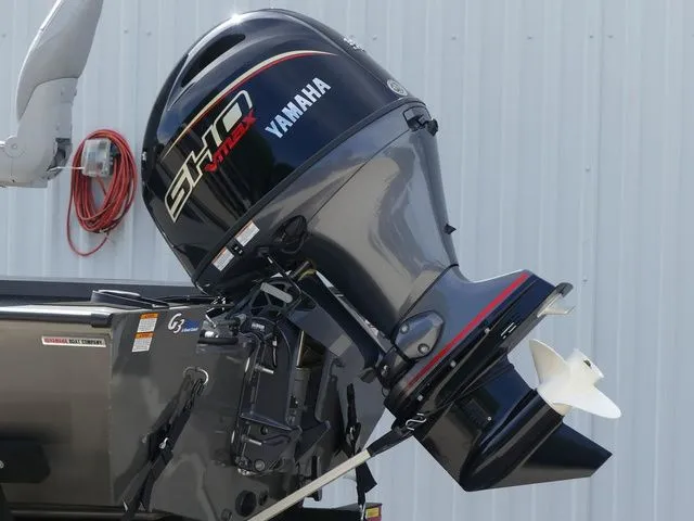 Slide: The Image of Yamaha outboard motor on a 2026 G3 Sportsman 1710 boat. - 7