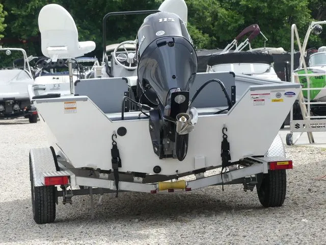 Slide: The Image of Rear view of a 2026 G3 Bay 20 boat on trailer. - 7