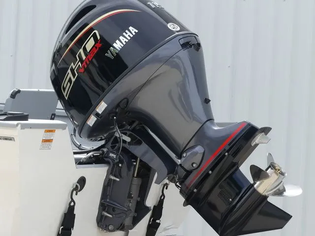 Slide: The Image of Yamaha outboard motor on a 2026 G3 Bay 20 boat. - 9