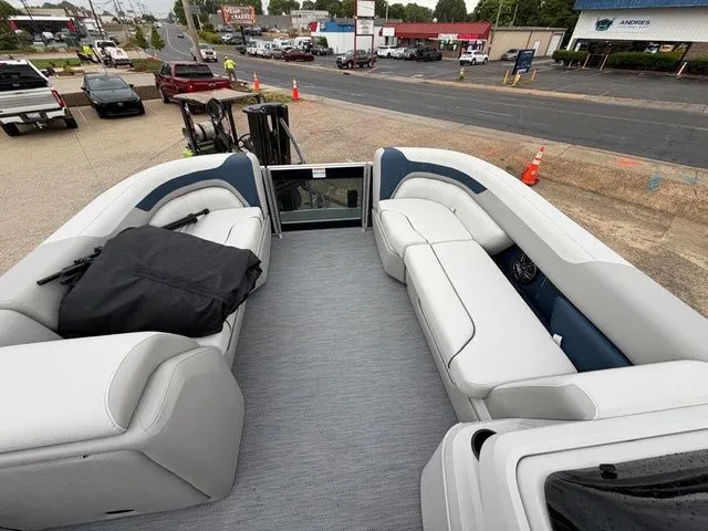 Slide: The Image of Interior view of Godfrey Sweetwater 2286 SFL Tritoon 2026. - 11