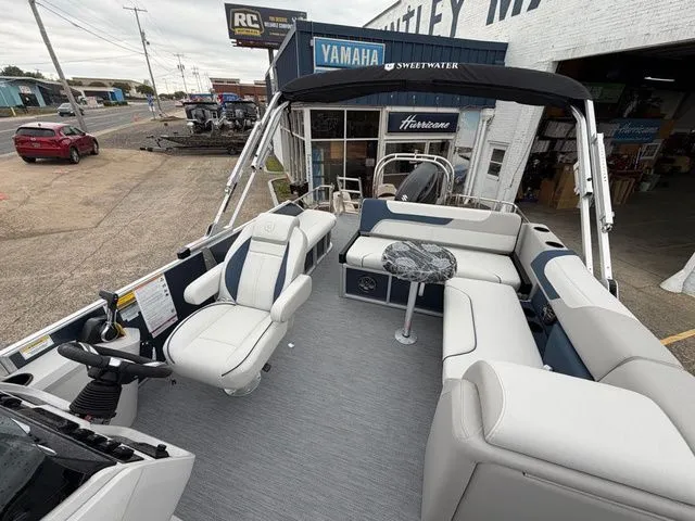 Slide: The Image of Interior of Godfrey Sweetwater 2286 SFL Tritoon 2026. - 6