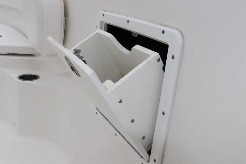 Slide: The Image of 2017 Tidewater 252 CC Adventure boat storage compartment detail. - 37