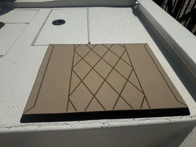 Slide: The Image of Deck of Xpress Boats H190B 2026 with non-slip mat. - 21