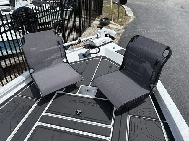 Slide: The Image of 2026 Xpress Boats XR21B with two seats on deck. - 14
