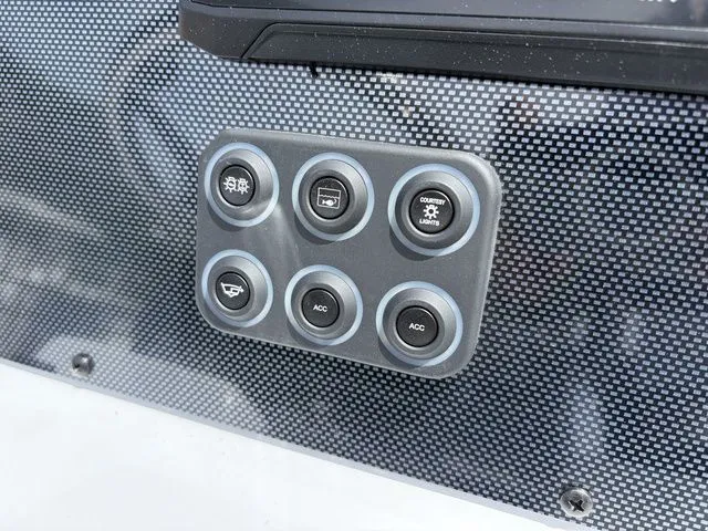 Slide: The Image of Control panel of Xpress Boats XR21B 2026 with six buttons. - 23