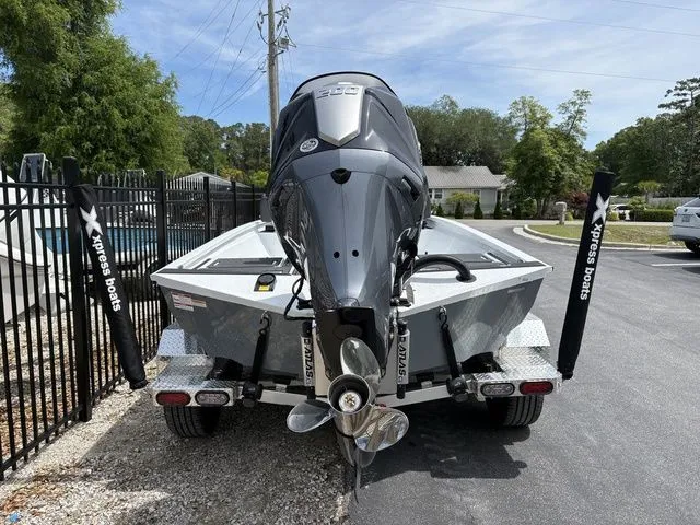 Slide: The Image of 2026 Xpress Boats XR21B with powerful outboard motor. - 5
