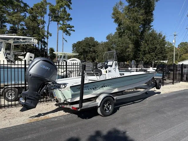 Slide: The Image of 2026 Xpress Boats H20B on trailer, parked outdoors. - 3