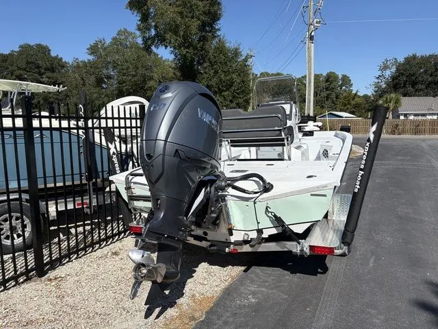 Slide: The Image of 2026 Xpress Boats H20B with Yamaha engine on trailer. - 4