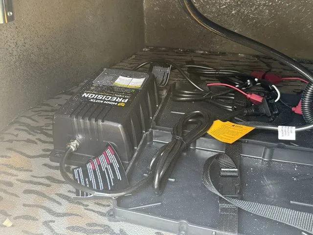 Slide: The Image of Minn Kota Precision charger in Xpress Boats H190B 2026 model. - 16