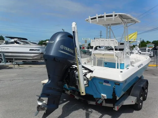 Slide: The Image of 2017 Skeeter SX210 boat with Yamaha engine on trailer. - 6