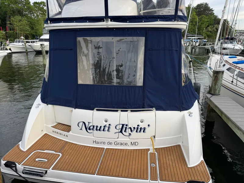 Slide: The Image of 2008 Meridian 391 Sedan Yacht docked in Havre de Grace, MD. - 13