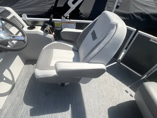 Slide: The Image of Interior of 2023 Godfrey Pontoons Xperience 2086 BFX with captain's chair. - 13