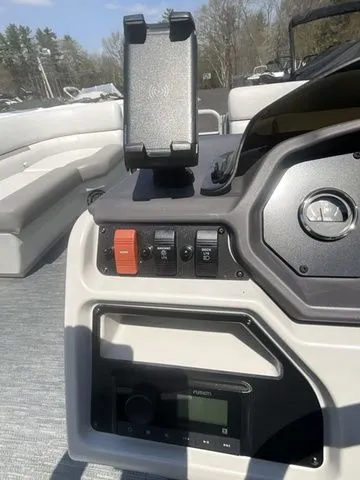 Slide: The Image of Interior view of 2023 Godfrey Pontoons Xperience 2086 BFX helm. - 23