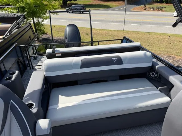 Slide: The Image of Viaggio Lago X-S 22 boat 2026 with luxurious seating area. - 5