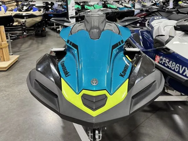 Slide: The Image of 2022 Kawasaki Ultra jet ski displayed in showroom. - 4
