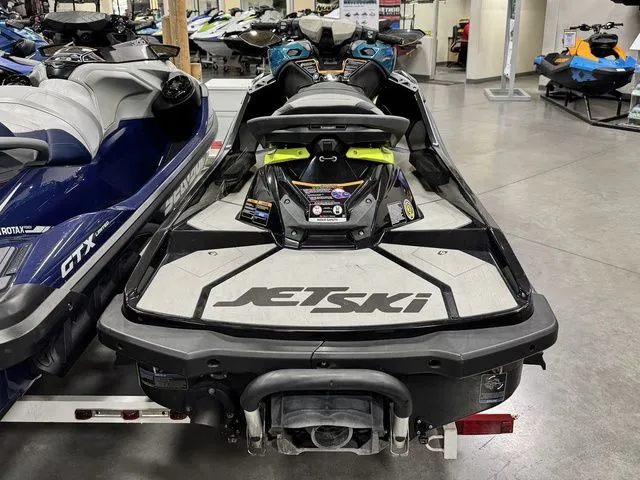 Slide: The Image of 2022 Kawasaki Ultra Jet Ski in a showroom. - 5