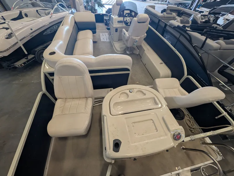 Slide: The Image of Interior view of a 2013 Premier 221 CASTAWAY RE pontoon boat. - 15