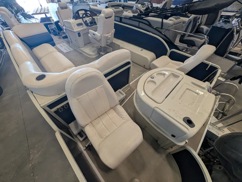 Slide: The Image of Interior view of a 2013 Premier 221 CASTAWAY RE pontoon boat. - 7