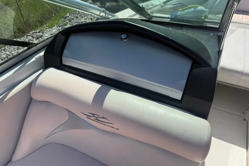 Slide: The Image of 2006 MasterCraft X-15 boat interior with dashboard and seating detail. - 13
