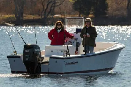 Slide: The Image of Manufacturer Provided Image: 2026 NorthCoast 190 Center Console boat with two people fishing on a sunny day. - 15