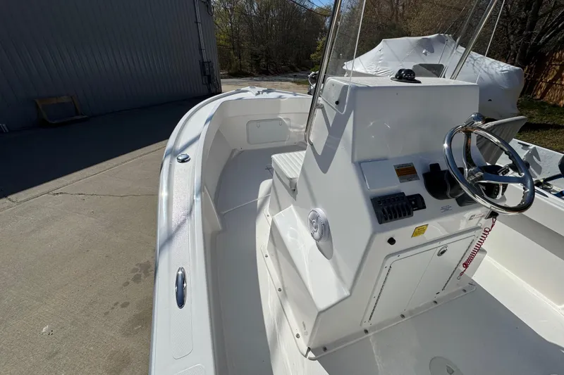 Slide: The Image of 2026 NorthCoast 190 Center Console boat cockpit view. - 4