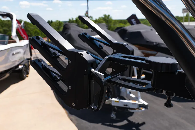 Slide: The Image of Close-up of 2026 MasterCraft NXT24 boat accessory in a sunny outdoor setting. - 18