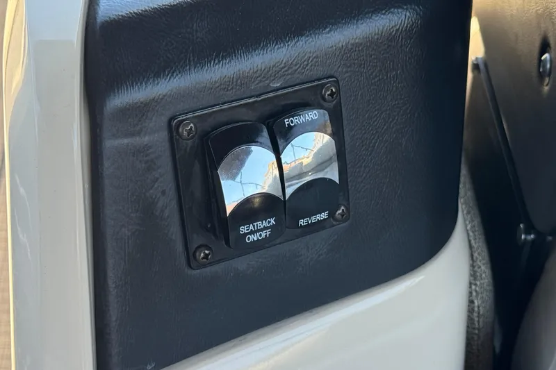 Slide: The Image of Control panel of 2023 Avalon Catalina VRBW with seatback and directional switches. - 16