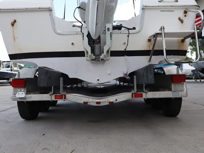 Slide: The Image of Rear view of a 2005 Sea Fox 206 DC on trailer. - 8