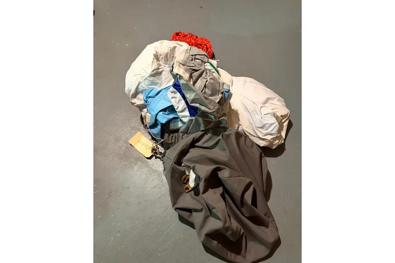 Slide: The Image of Parachute gear on floor, PAC 23 model, 1976 vintage. - 10