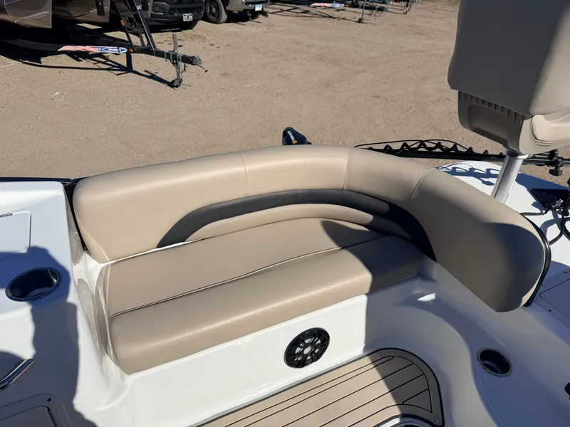 Slide: The Image of Hurricane Fun Deck 198 seating area, 2021 model with Suzuki engine. - 16