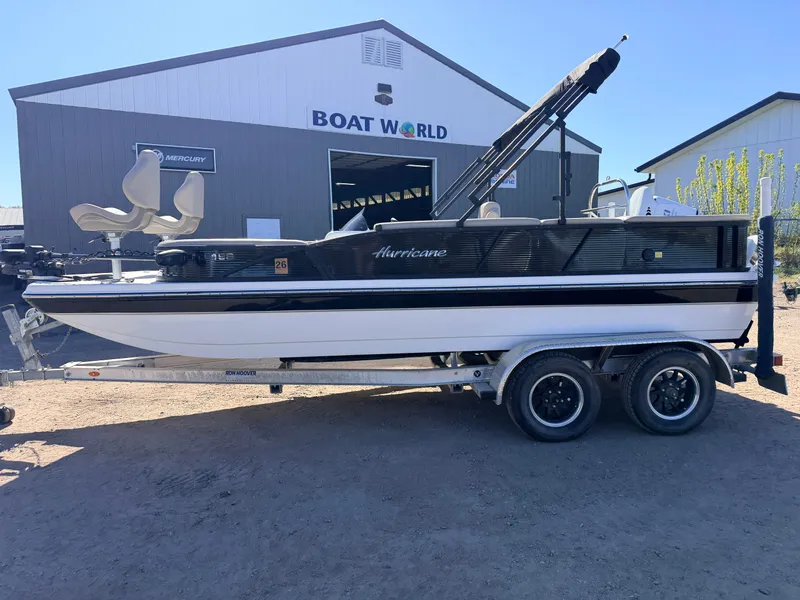 Slide: The Image of Hurricane Fun Deck 198 with 140HP Suzuki & Tandem Axle Trailer -$31,995 2021 - 58