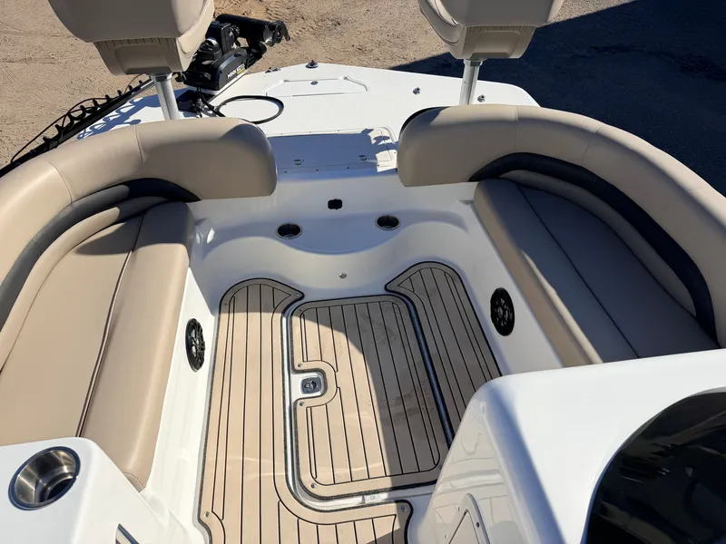 Slide: The Image of Interior of Hurricane Fun Deck 198 boat, 2021 model. - 6
