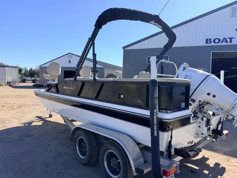 Slide: The Image of Hurricane Fun Deck 198 with 140HP Suzuki & Tandem Axle Trailer -$31,995 2021 - 61