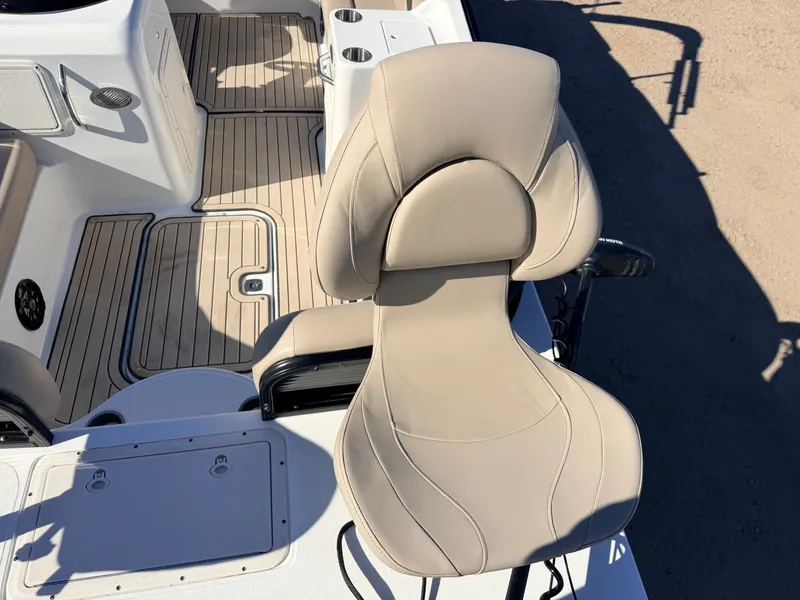 Slide: The Image of Hurricane Fun Deck 198 boat seat and flooring, 2021 model. - 9