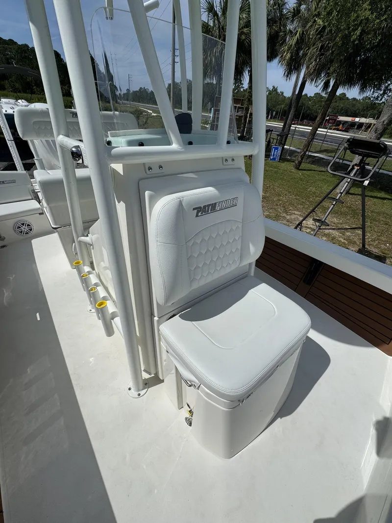 Slide: The Image of Pathfinder 2500 Hybrid 2026 with white seating and storage. - 29