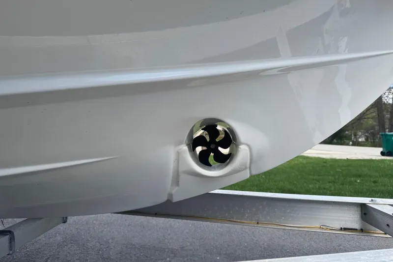 Slide: The Image of 2023 Jeanneau NC Sport 695 Series 2 boat hull with thruster detail. - 4