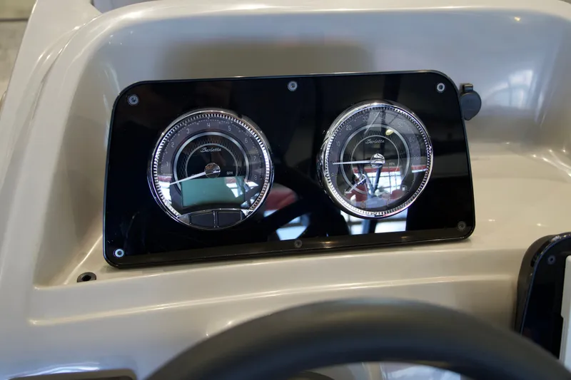 Slide: The Image of Dashboard of 2026 Barletta Aria 22F with gauges. - 10