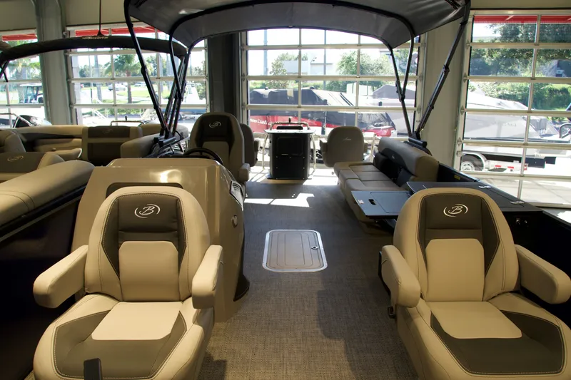 Slide: The Image of Interior of Barletta Aria 22F pontoon boat, model year 2026. - 3