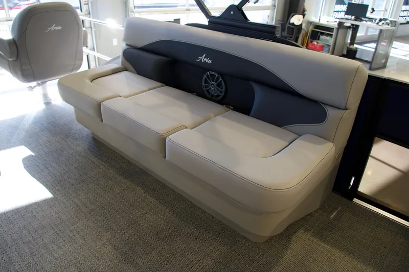Slide: The Image of Barletta Aria 22F 2026 boat seat with speaker. - 5