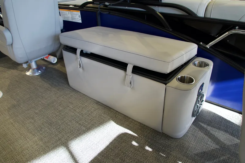 Slide: The Image of Barletta Aria 22F 2026 seat with cup holders and speaker. - 7