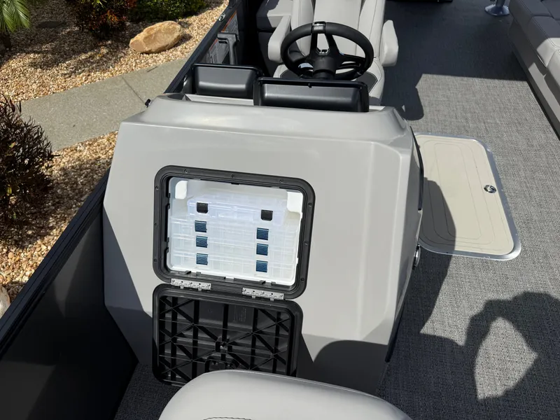 Slide: The Image of Interior of 2026 Barletta Aria 22F with steering console. - 16