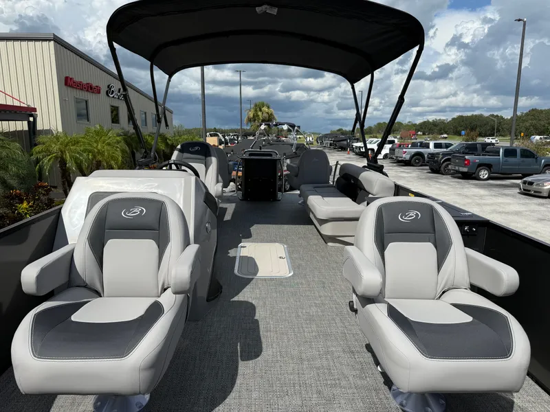 Slide: The Image of Interior of Barletta Aria 22F pontoon boat, model year 2026. - 8