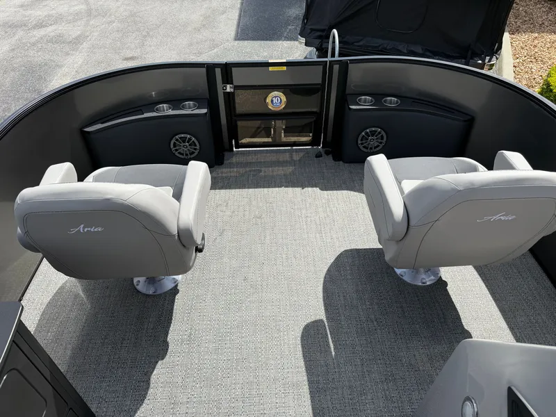 Slide: The Image of Interior of 2026 Barletta Aria 22F with gray seats. - 9