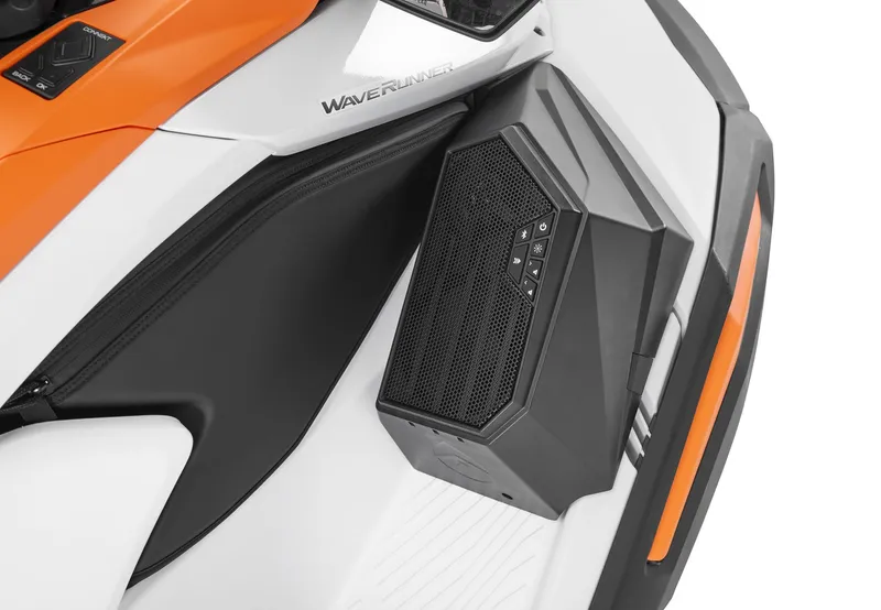 Slide: The Image of Yamaha Jetblaster LTD 2026 with integrated speaker system. - 9