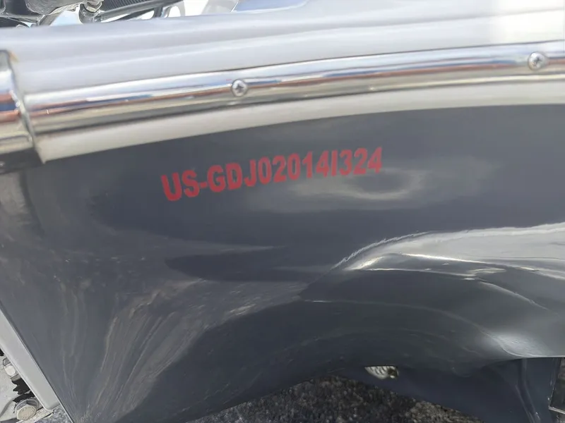 Slide: The Image of Glasstream 280 SCX 2024 boat hull with serial number. - 18