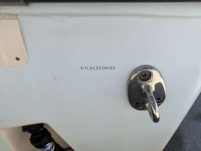 Slide: The Image of Grady-White Freedom 275 boat, serial number visible, year 2022. - 14