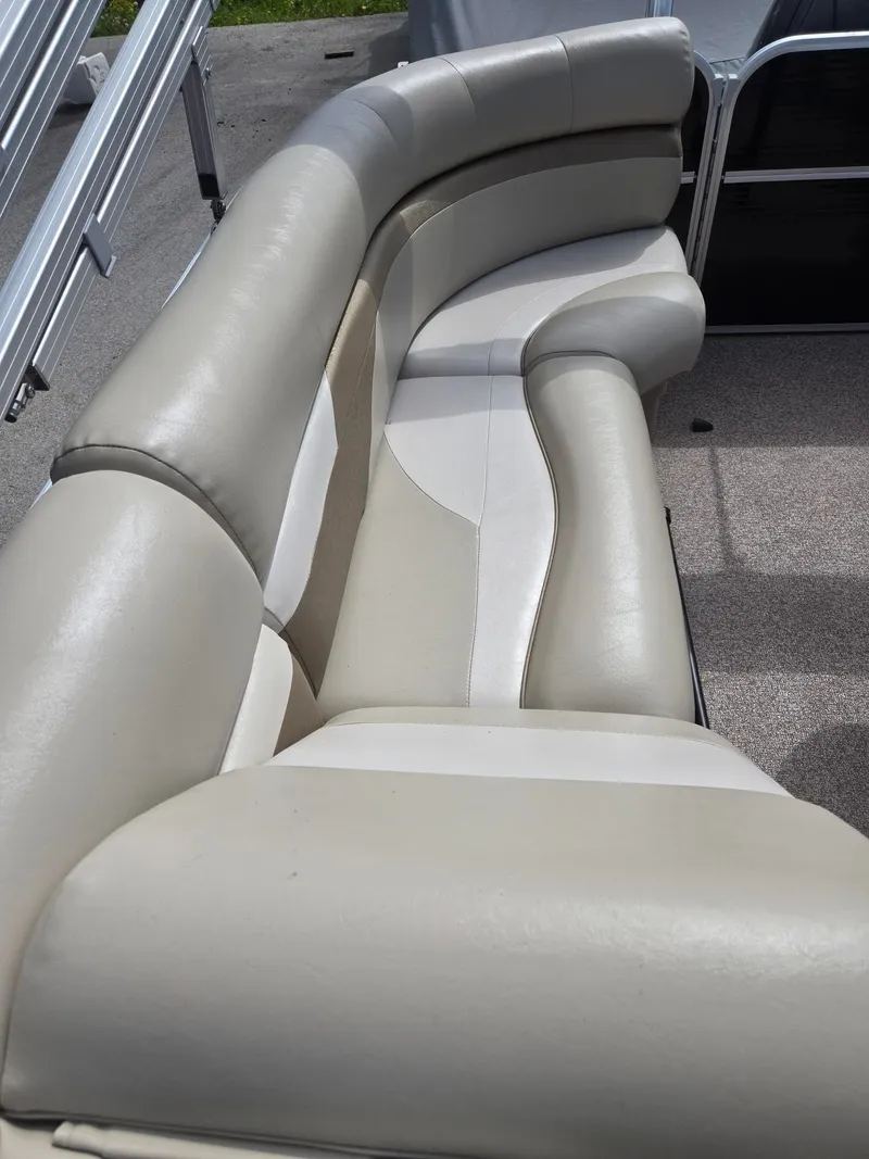 Slide: The Image of Beige leather seating on a 2017 Misty Harbor 2285 boat. - 12