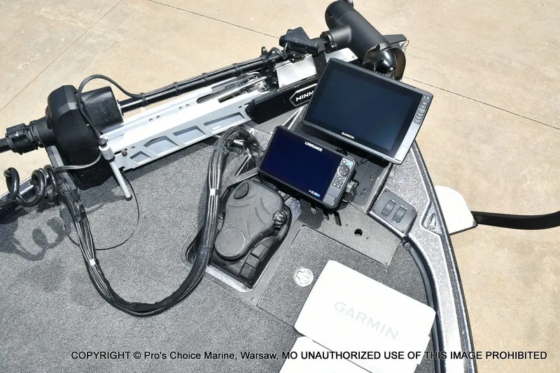 Slide: The Image of 2024 Triton 20XP Patriot boat with Garmin and Lowrance electronics. - 12